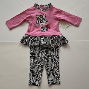 Girl Baby Long Sleeve 2 Piece Set 3-6M